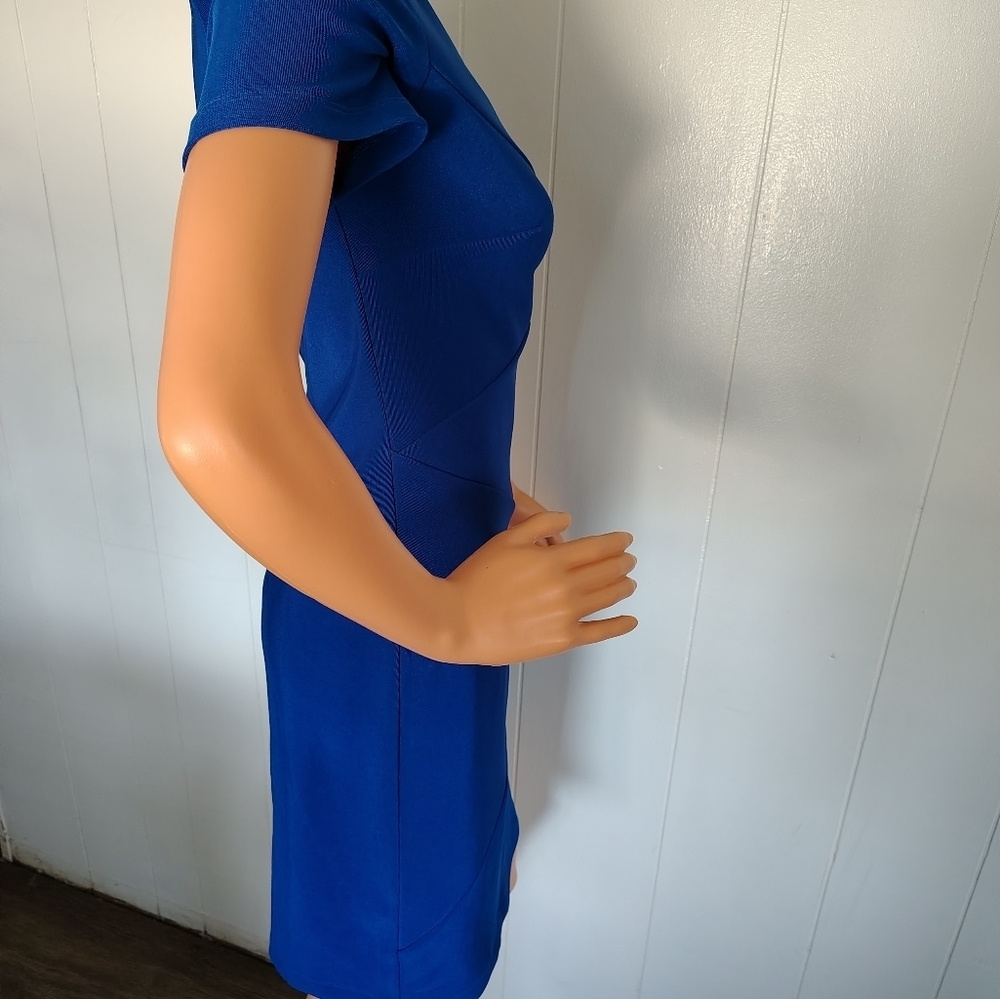 AB Studio Dress Color Blue  Size 8 - Picture 5 of 10